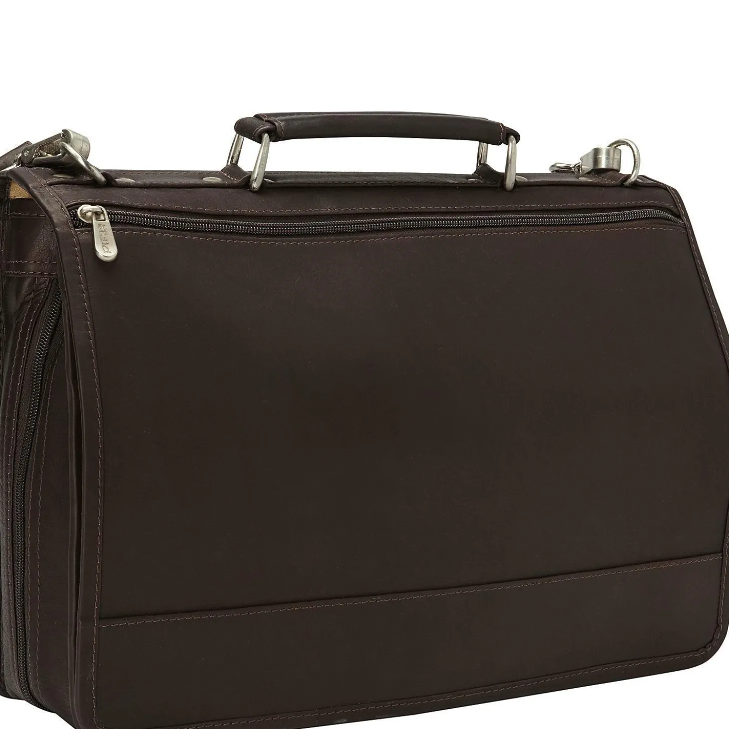 Piel Leather Two-Section Expandable Laptop Portfolio