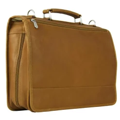 Piel Leather Two-Section Expandable Laptop Portfolio