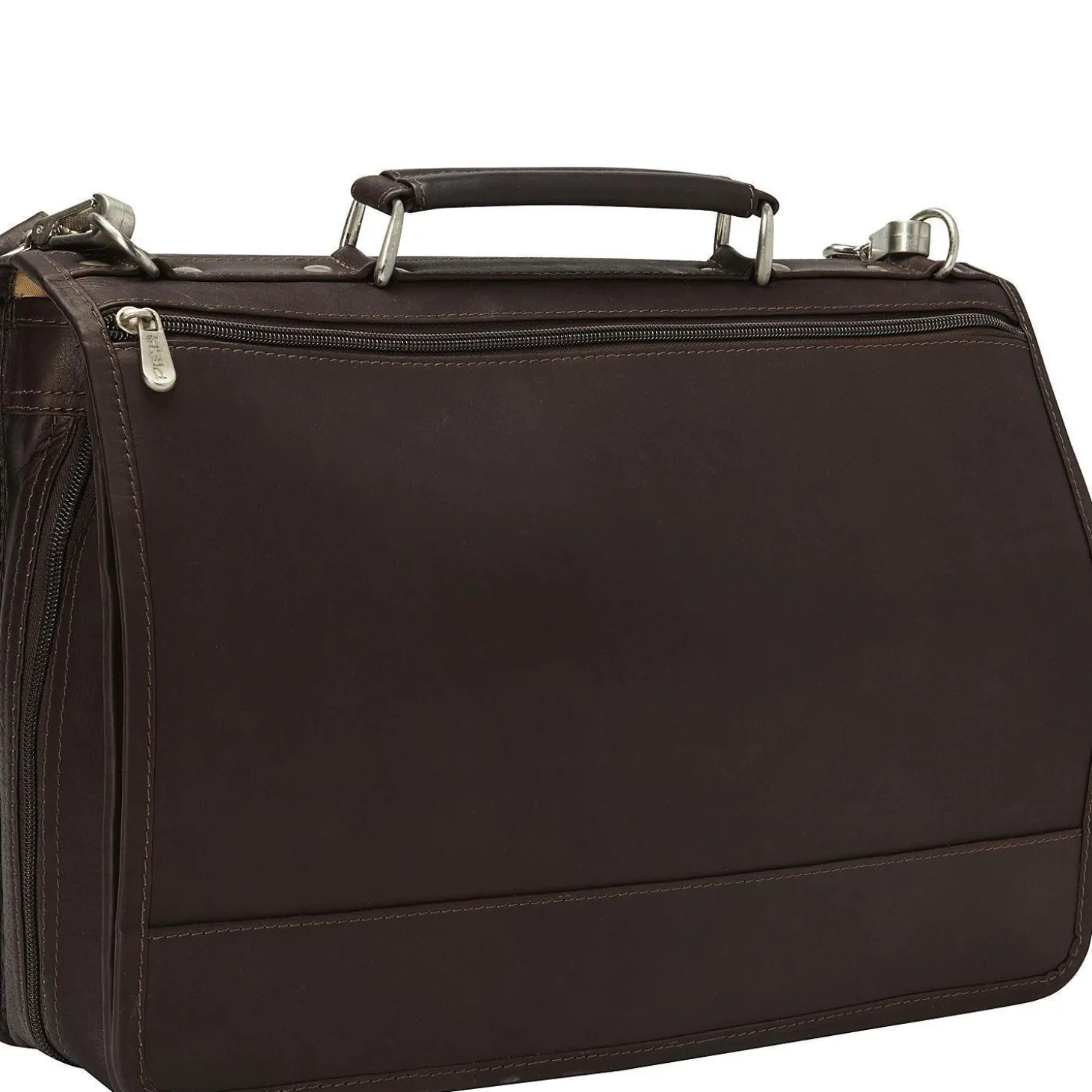 Piel Leather Two-Section Expandable Laptop Portfolio