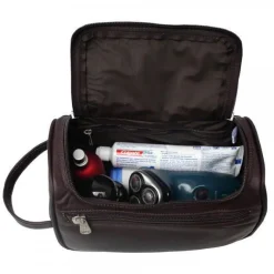 Piel Leather U-Zip Toiletry Kit