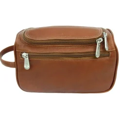 Piel Leather U-Zip Toiletry Kit