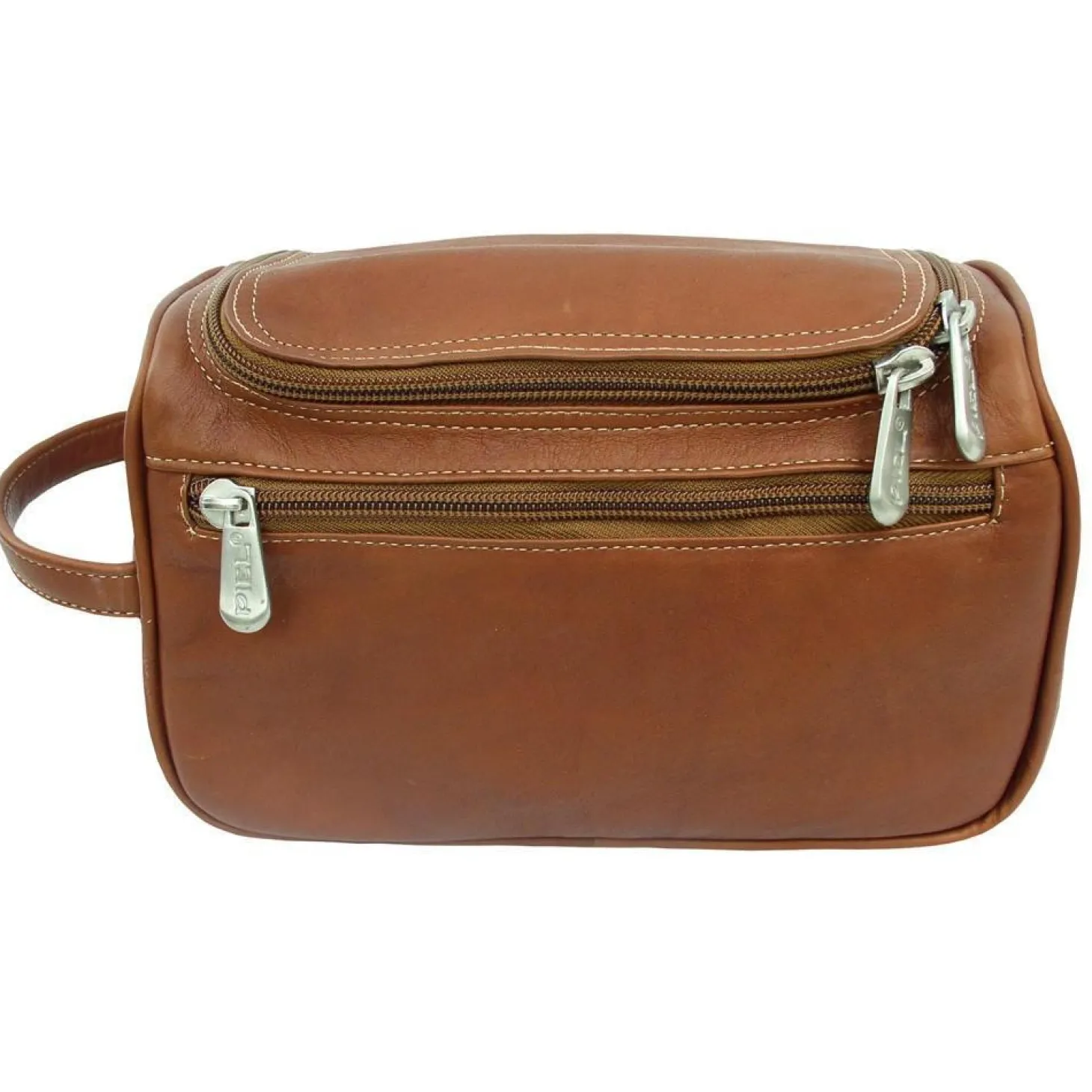 Piel Leather U-Zip Toiletry Kit