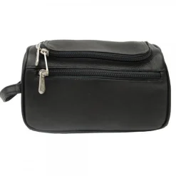 Piel Leather U-Zip Toiletry Kit