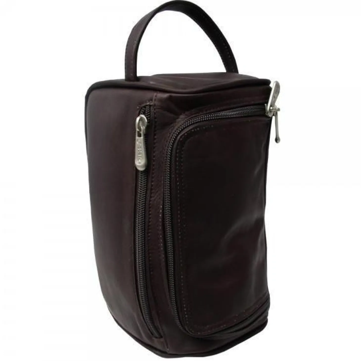 Piel Leather U-Zip Toiletry Kit