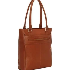 Piel Leather Vertical Laptop Tote
