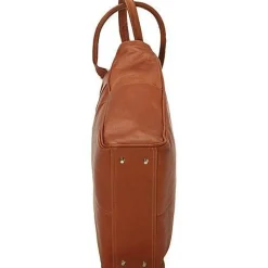 Piel Leather Vertical Laptop Tote