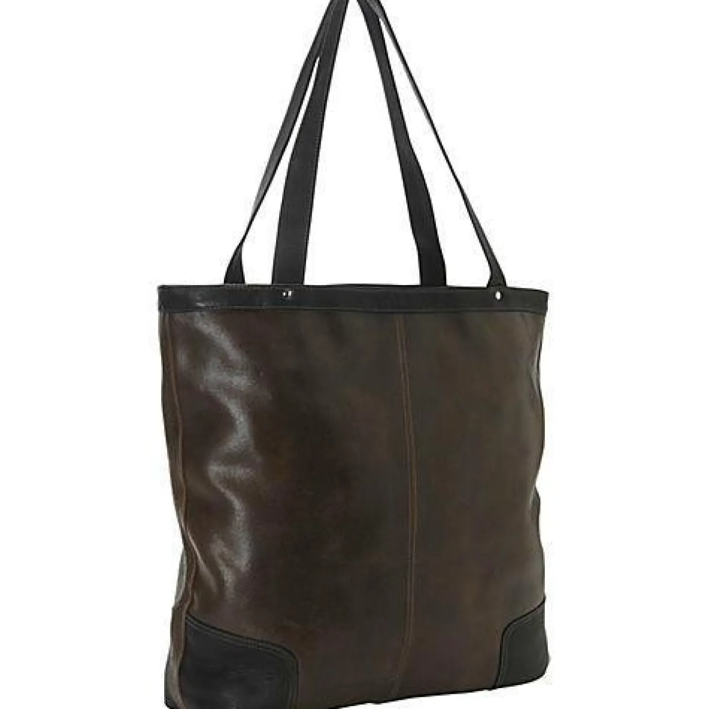 Piel Leather Vintage Vertical Tote