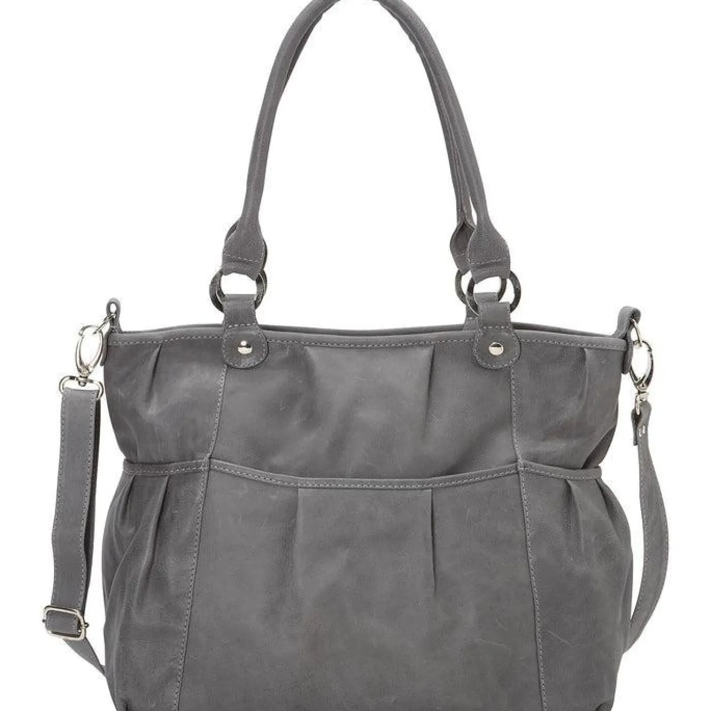 Piel Leather Zippered Cross-Body Tote