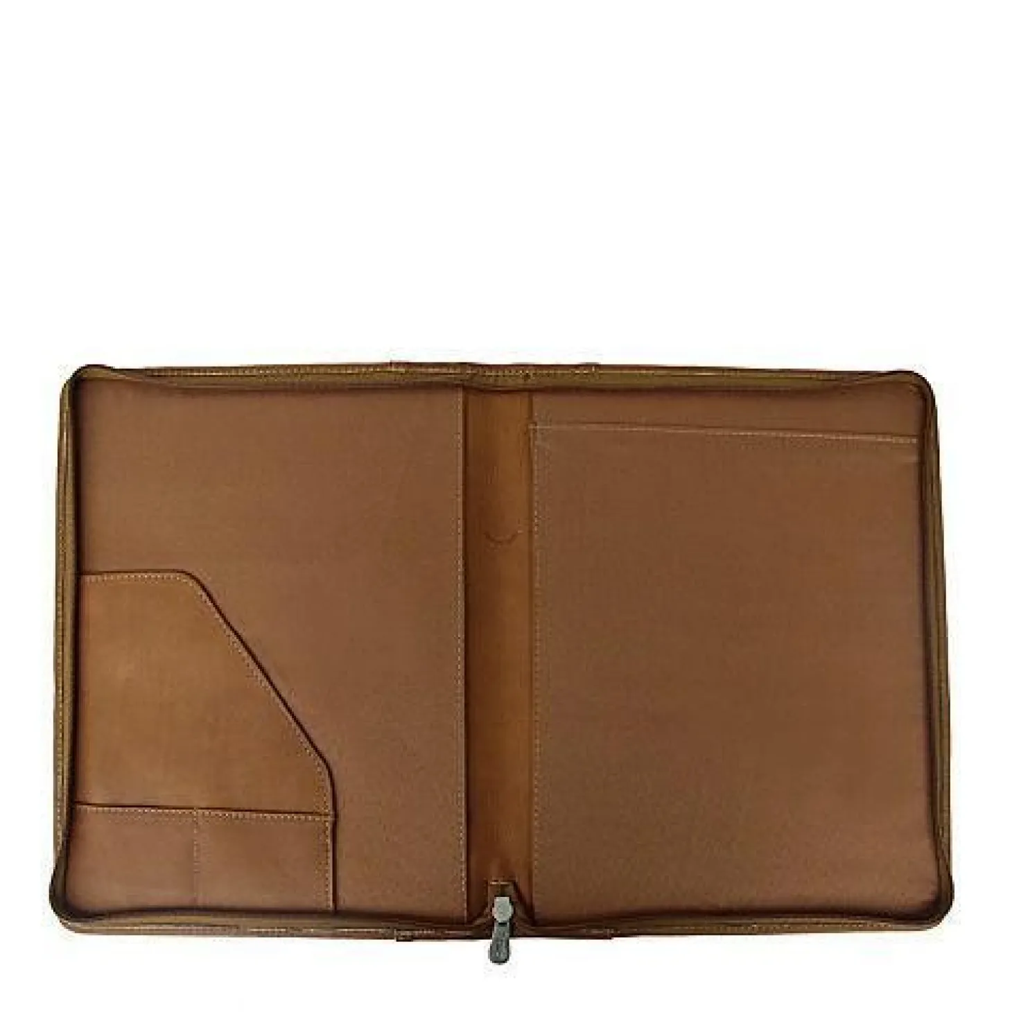 Piel Leather Zippered Padfolio