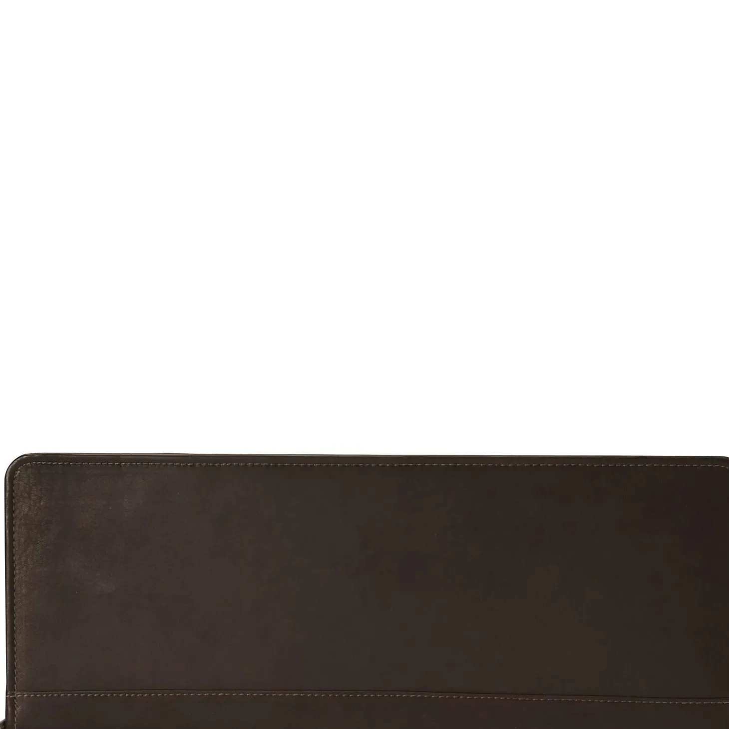 Piel Leather Zippered Tie Case With Snaps