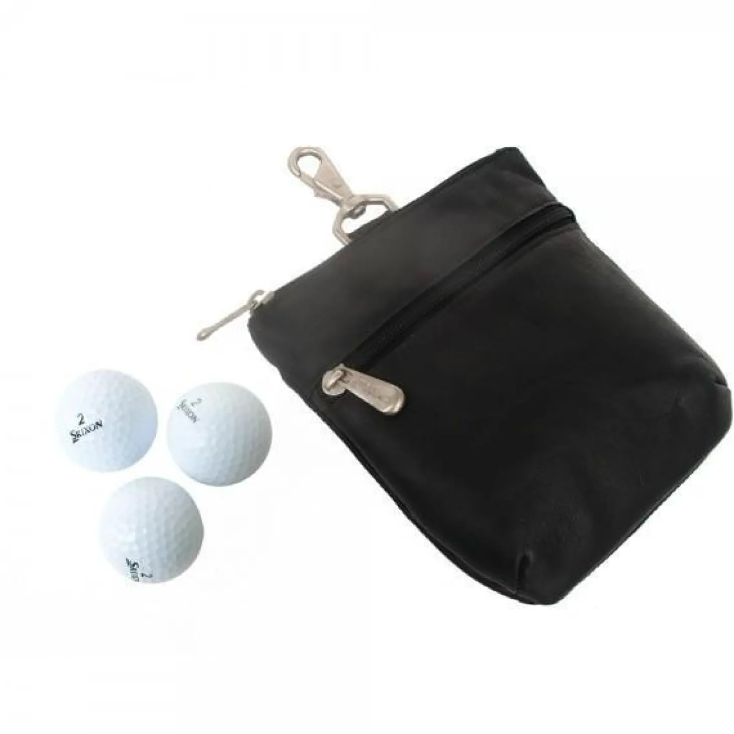Piel Leather Zippered Valuable Pouch