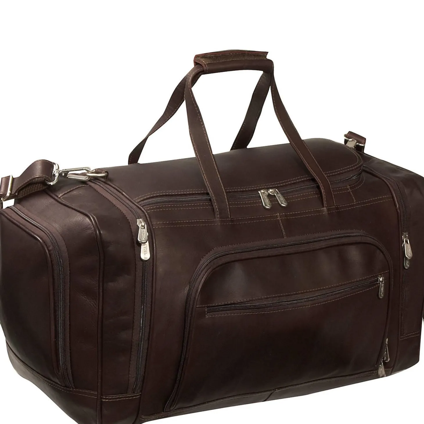 Piel Multi-Compartment Duffel Bag