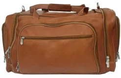 Piel Multi-Compartment Duffel Bag