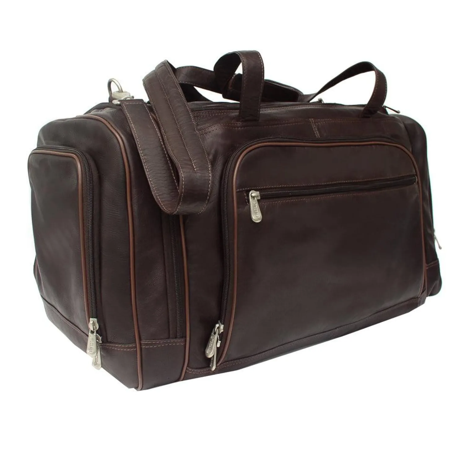 Piel Multi-Compartment Duffel Bag
