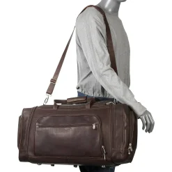 Piel Multi-Compartment Duffel Bag