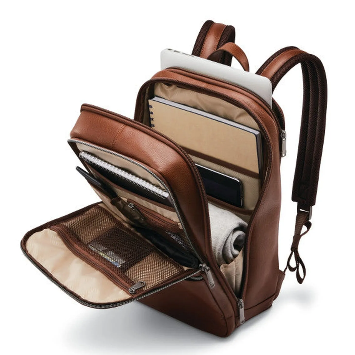 Samsonite Classic Leather Slim Backpack
