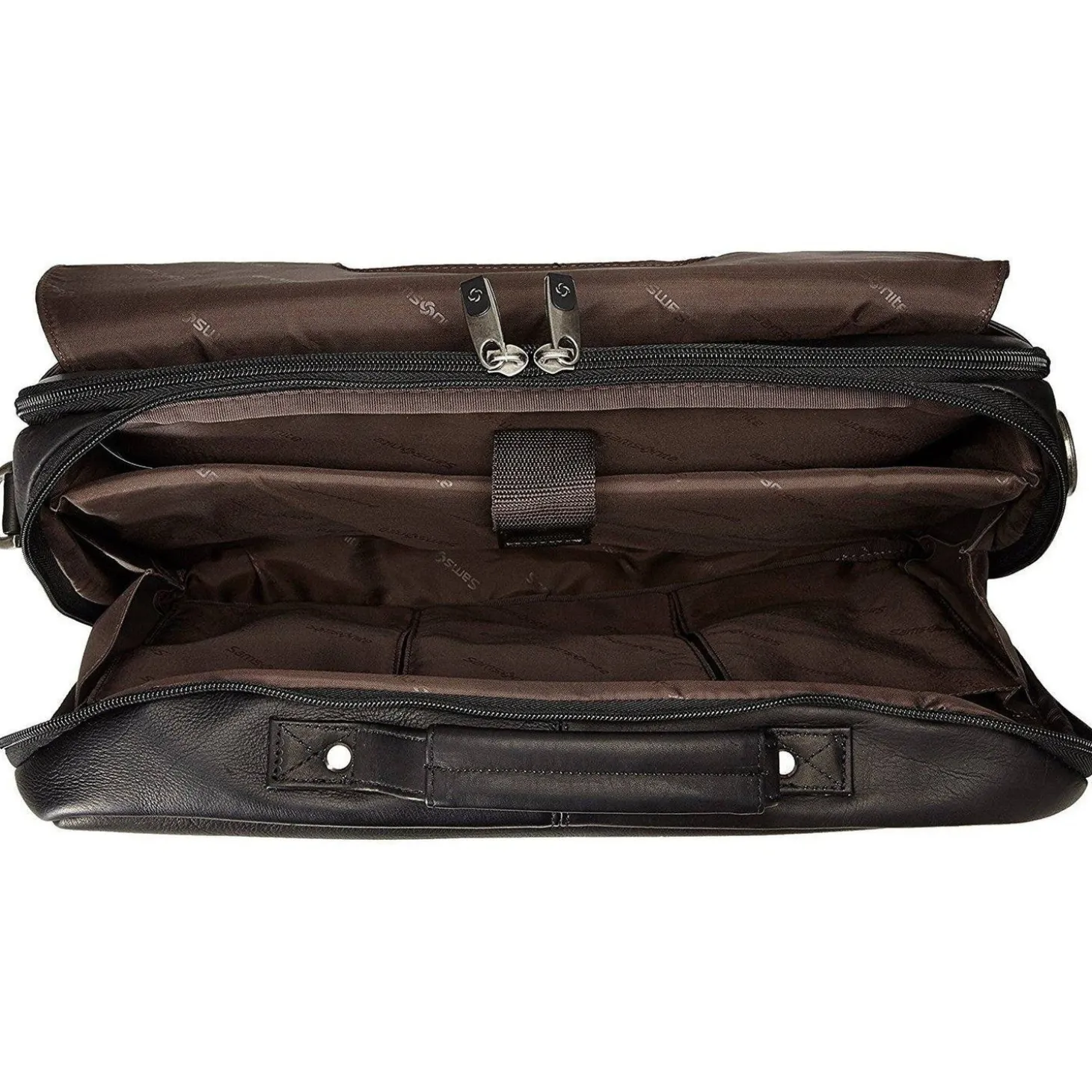 Samsonite Leather Business Cases Colombian Leather Flapover Case