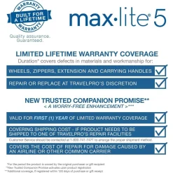 Travelpro Maxlite 5 Lightweight Rolling Underseat Carry-On