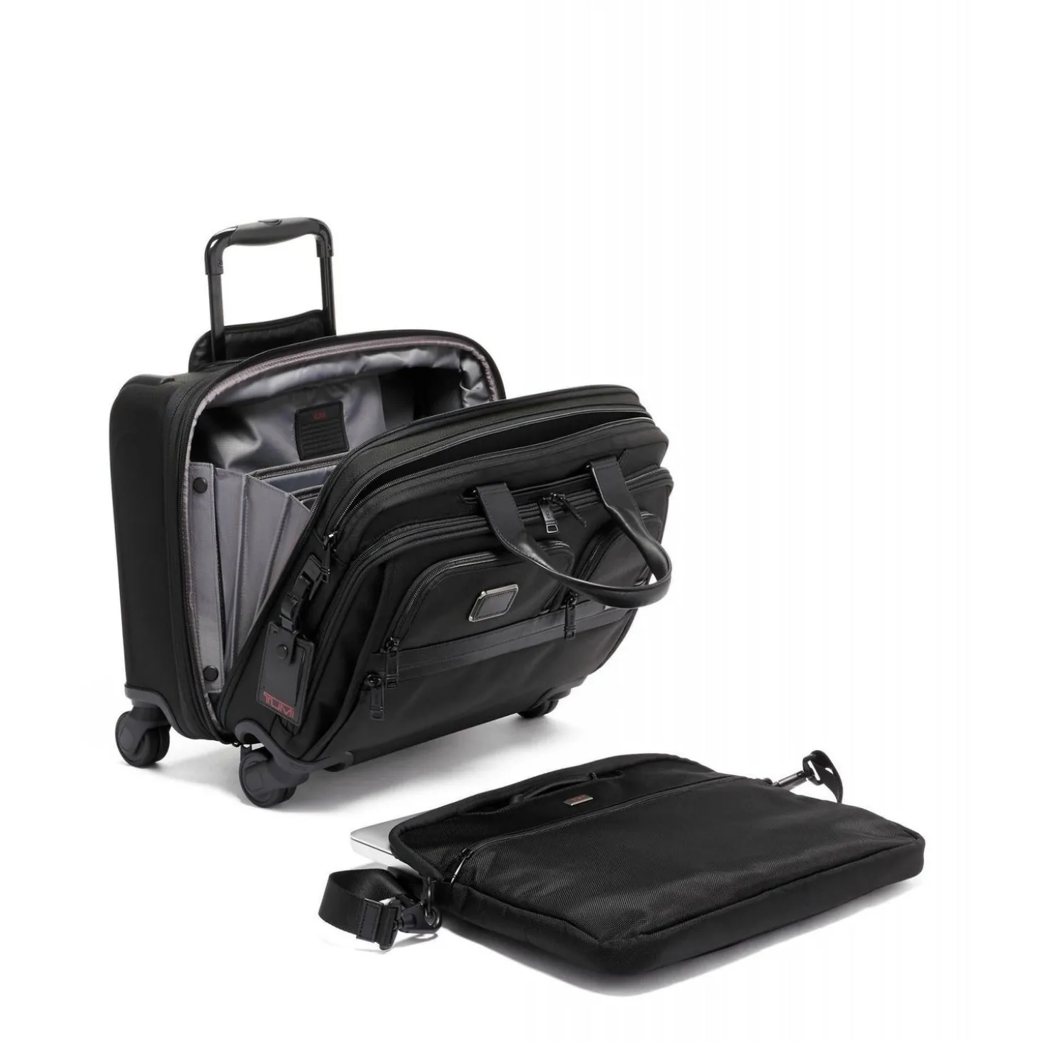 TUMI Alpha Deluxe Laptop Expandable Wheeled Brief
