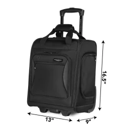 Wally Bags Solutions 16-inch Underseat Bag with Padded Electronics Pockets